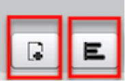 A screen shot close up of the two buttons found in the Presentation toolbar located at the bottom of the Presentation pod window.
